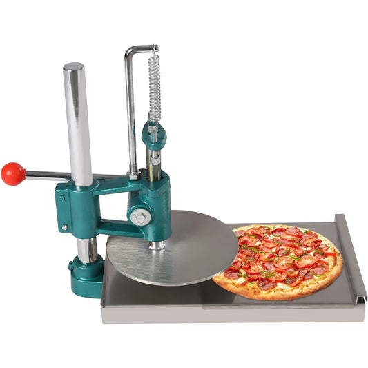7.9'' Roller Dough Sheeter Manual Pizza Dough Press Machine Stainless Steel 304 Pasta Maker