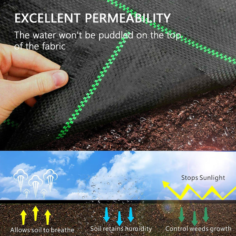 4FT × 300FT 3.5oz PP Weed Barrier Landscape Fabric Ground Cover Heavy Duty Premium Fabric