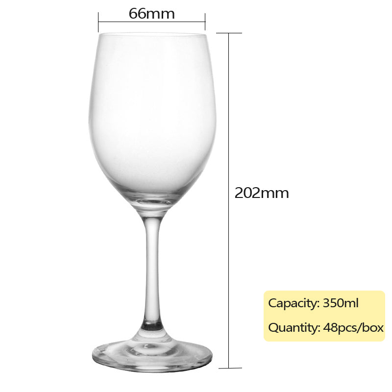 Glass Wine Stemware 320ml 350ml Lead-free Glass Wine Glass Goblet Crystal Glass Cup