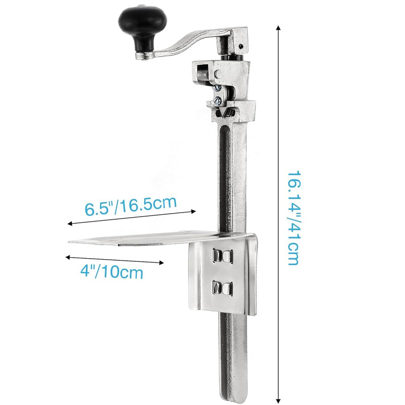 Can Opener For Cans Up to 10" Tall Manual Can Opener Adjustable Height Industrial Jar Opener