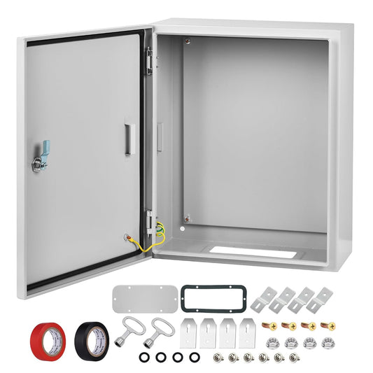 16 x 12 x 8" Steel Electrical Enclosure Outdoor/Indoor Junction Box IP66 Waterproof Enclosure