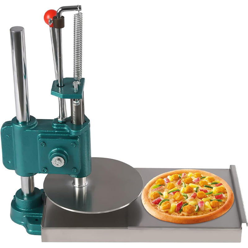 9.5 Inch Manual Pizza Dough Press Machine with 0.2" Thick Disc Stainless Steel Pizza Dough Maker