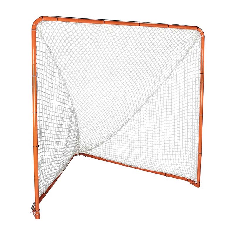 Lacrosse Goal, 6' x 6' Lacrosse Net, Hockey Accessories,Perfect for Youth Adult Training, Orange