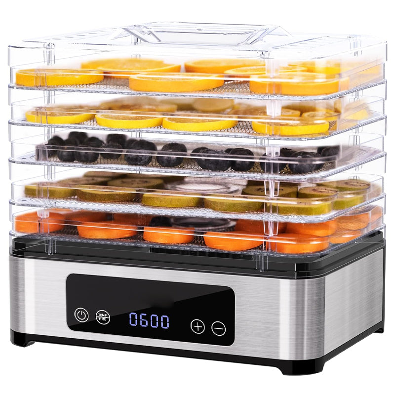 420W Food Dehydrator Machine 5 BPA-Free Trays Food Dryer for Jerky Herb Meat Beef Fruit Dog Treats