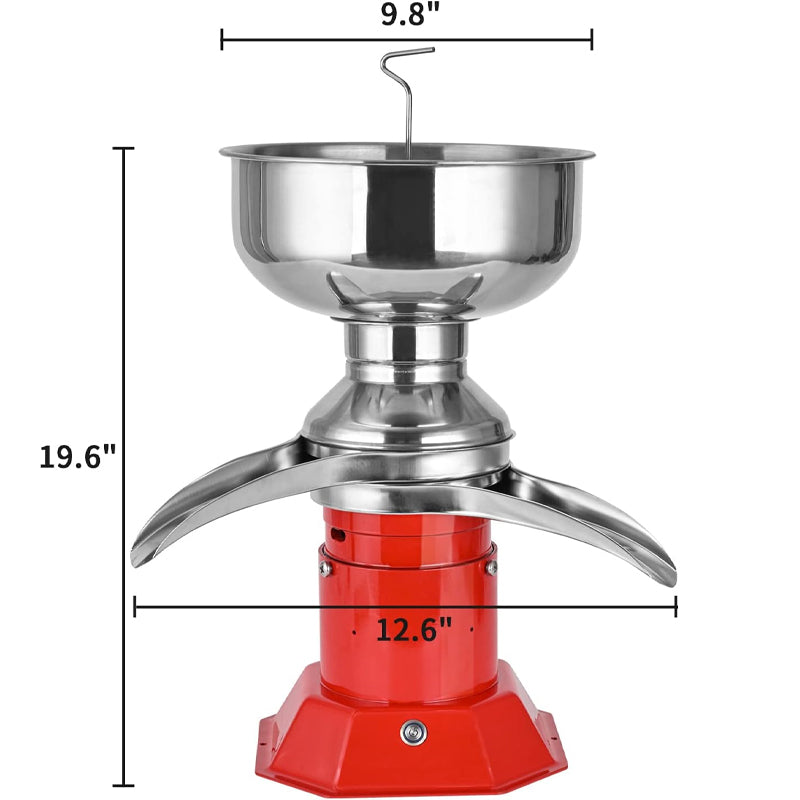 100L/H Milk Cream Centrifugal Separator with 5L 304 Stainless Steel Bowl 100W Cow Cream Separator