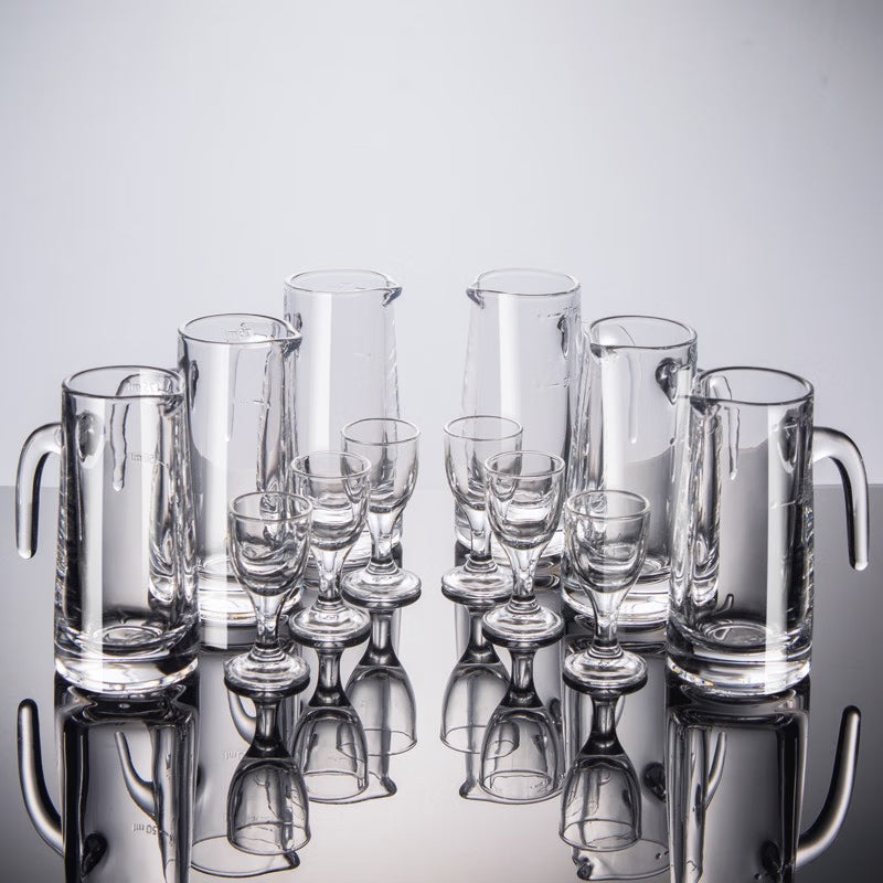 Spirits Shot Glass 2pcs Spirits Glasses + 1pc Dispenser for Vodka Whiskey Tequila Espressos Spirits