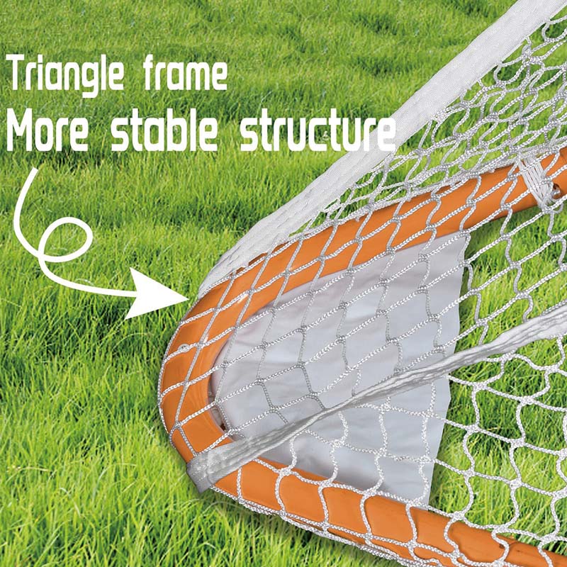 Lacrosse Goal, 6' x 6' Lacrosse Net, Hockey Accessories,Perfect for Youth Adult Training, Orange