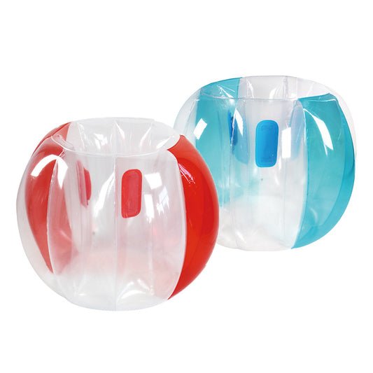 Inflatable Bumper Balls 2-Pack, 3FT,Durable PVC Human Hamster Bubble Balls for Outdoor Team Gaming Play,Red,Blue