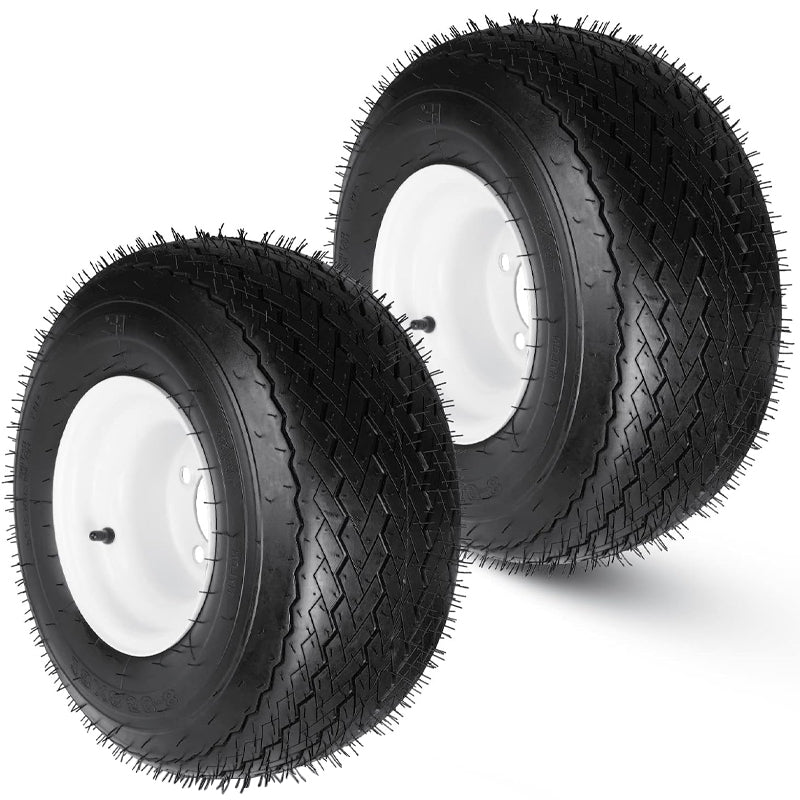 18x8.50-8" Mower Centered Hub Tires 2 Pack 2.83" Greased Bushing Tires for Riding Lawnmowers