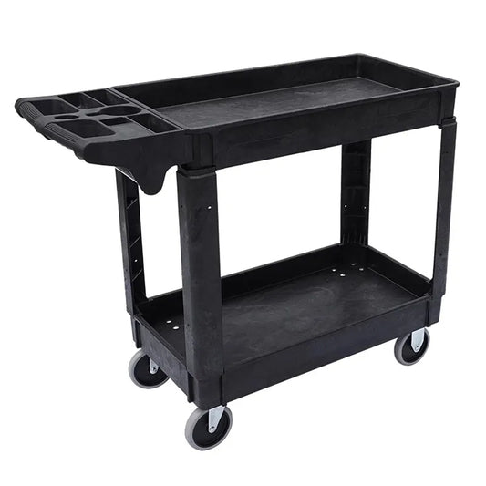 Plastic Storage Transport Tools Utility Service Cart 4 Wheeled Rolling Service Cart Bathroom Storage Cart Rack