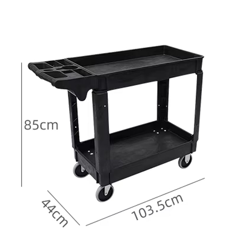 Plastic Storage Transport Tools Utility Service Cart 4 Wheeled Rolling Service Cart Bathroom Storage Cart Rack