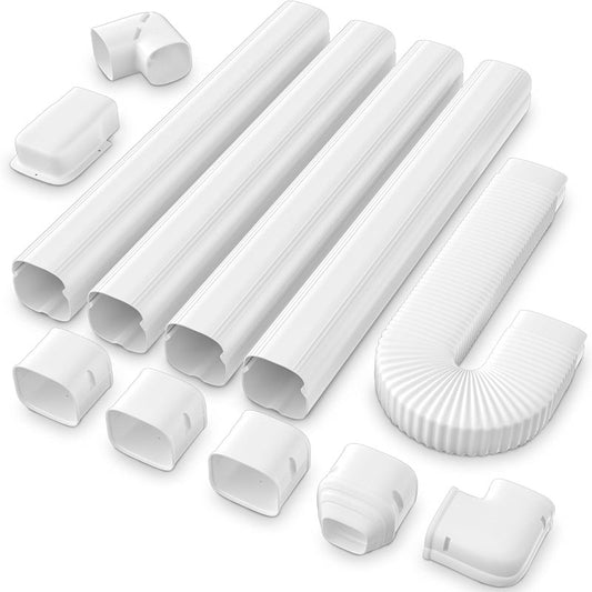 4'' 16Ft Mini Split Line Accessories Set with Flexible Pipe  Central AC and Heat Pumps-Full Set