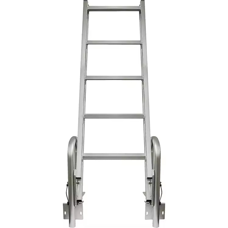 Step Ladder 4"Aluminum For Boat Ship Yacht Ladder Marine Accessory Ladders Dock Ladder Flip Up 5 Steps