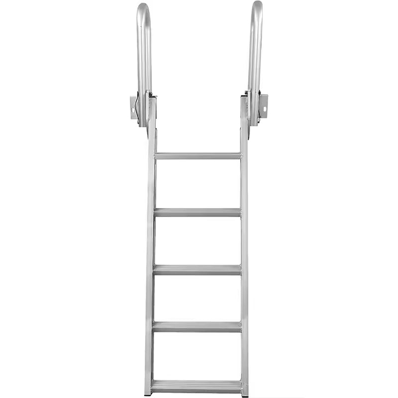 Step Ladder 4"Aluminum For Boat Ship Yacht Ladder Marine Accessory Ladders Dock Ladder Flip Up 5 Steps