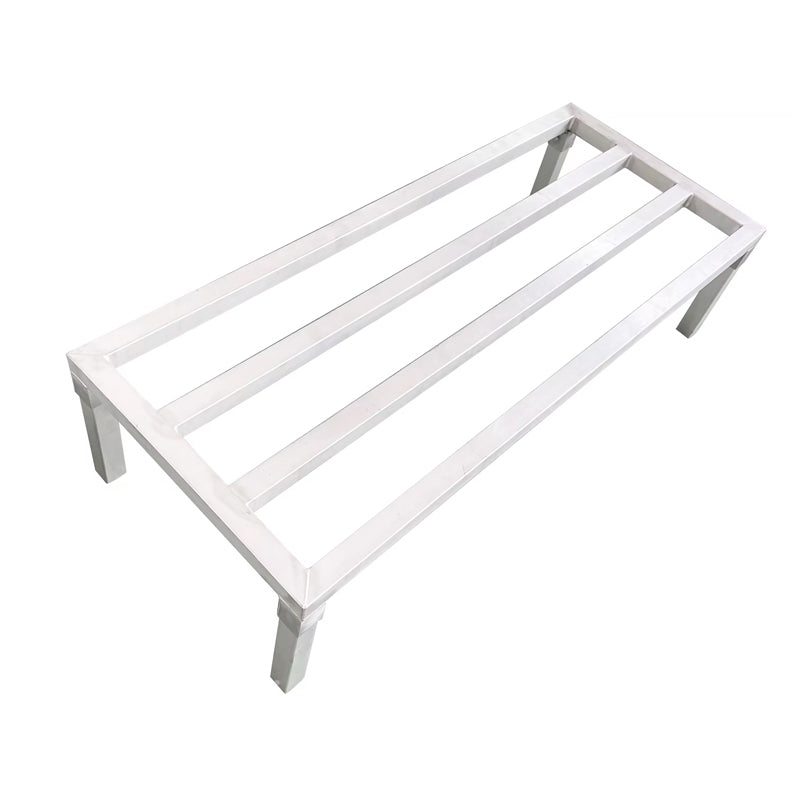 Heavy Duty Hotel Restaurant Kitchen Knock Down Durable Strong Dunnage Rack Space Saving Aluminum Dunnage Rack