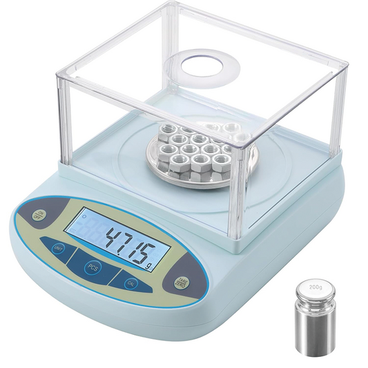 Lab Scale Analytical Balance, 500gx0.001g High Precision Lab Analytical Balance with Calibration Weight, Accurate Scientific Laboratory Electronic Scale