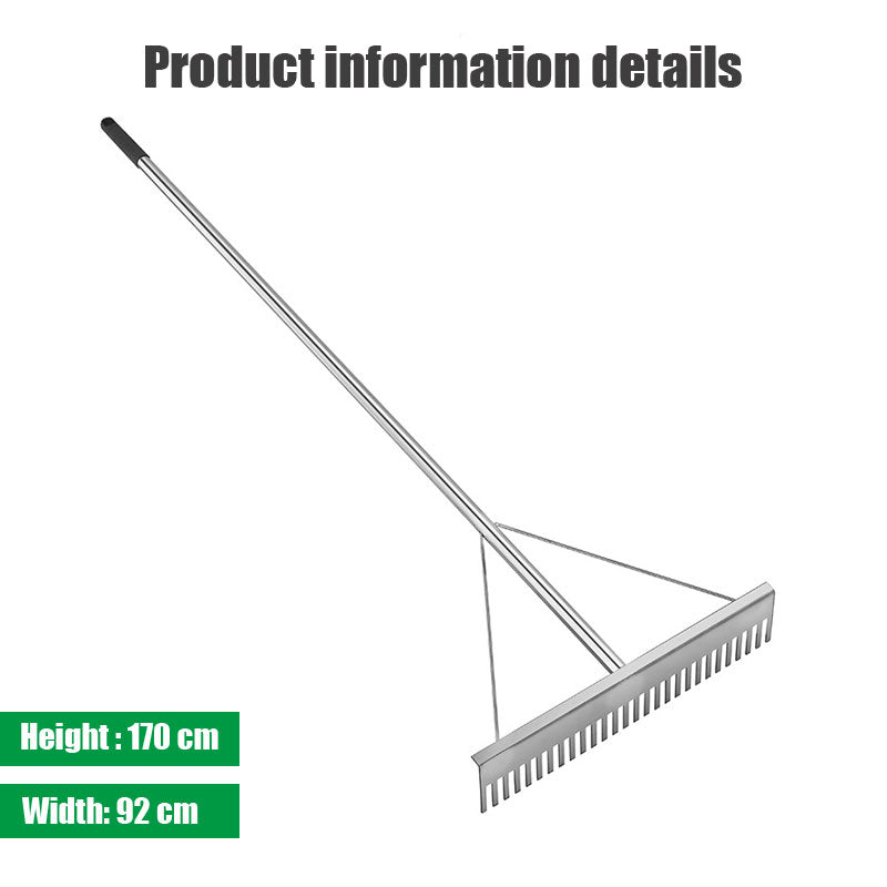 Aluminum Landscape Rake, Leaf Rake, Grass Rake, Soil Rake, Lake Rake, Garden Farm Tools