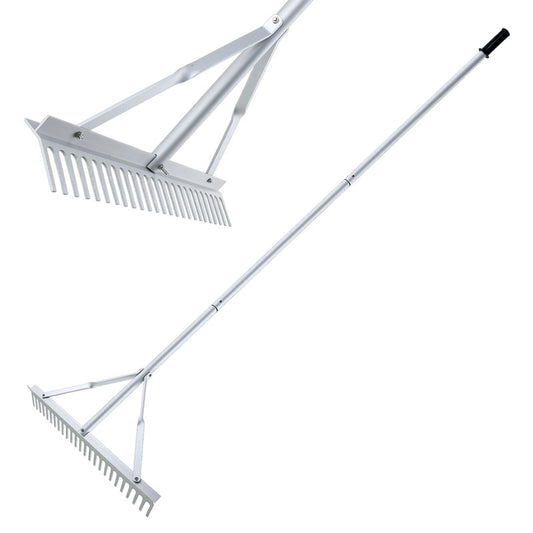 Aluminum Alloy Weeding Rake, Landscape Rake, Leaf Rake, Garden Rake, Flat Sand Rake