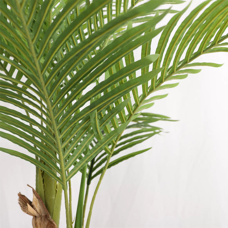 2Pcs Silk Tropical 130cm Large Fake Plants Artificial Areca Palm For Home Decor