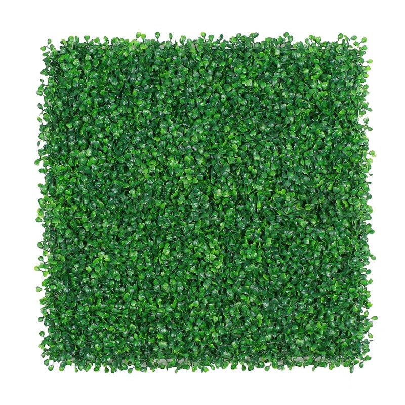 14 PCS 50*50cm Artificial Grass Wall Uv Protected Boxwood Hedge Artificial Green Plant Wall Panel Outdoor Decoration For Banquet Party