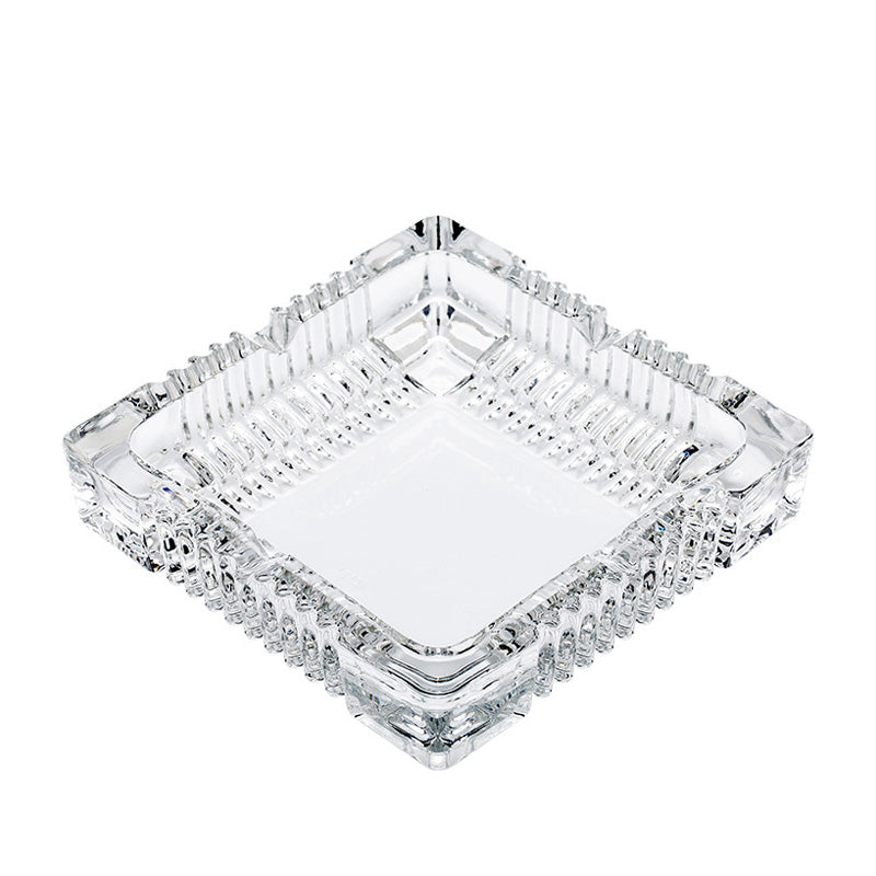 Thick And Transparent Square Glass Ashtray, Creative Crystal Glass Ashtray, Hotel And Household Ashtray