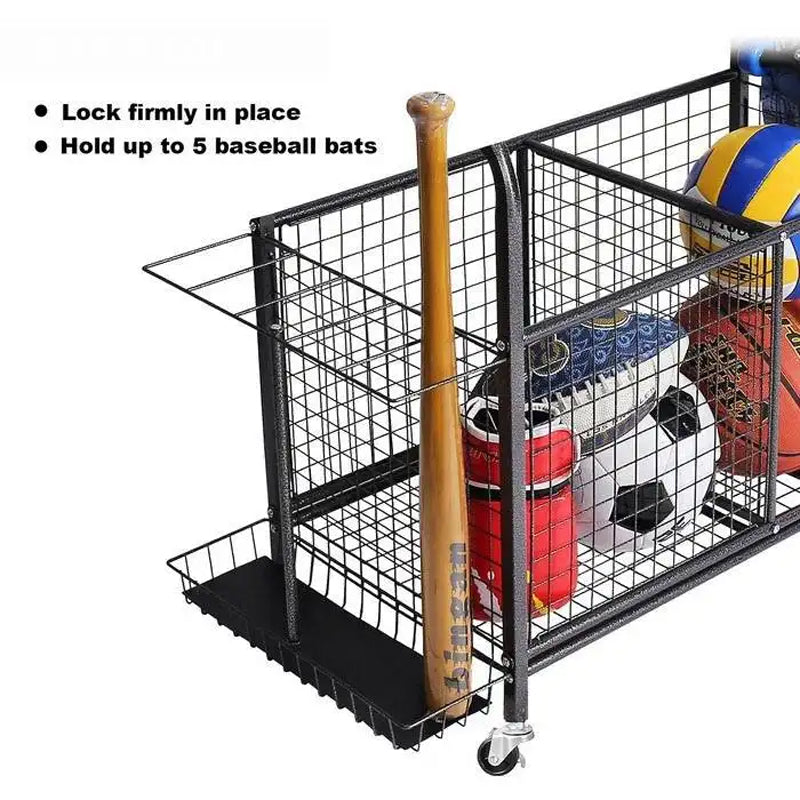 Golf Organizer Utility Stand And Other Sports Equipment Shelf Organization For Balls Garage Holder Diy Ball Hat Storage Rack