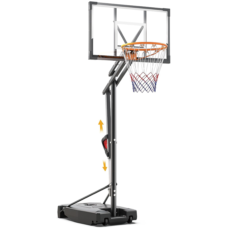 Basketball Hoop, 8.5ft Height Adjustable Portable Hoops  with Backboard and Wheels, for Outdoor/Indoor, Kids/Teens/Adults