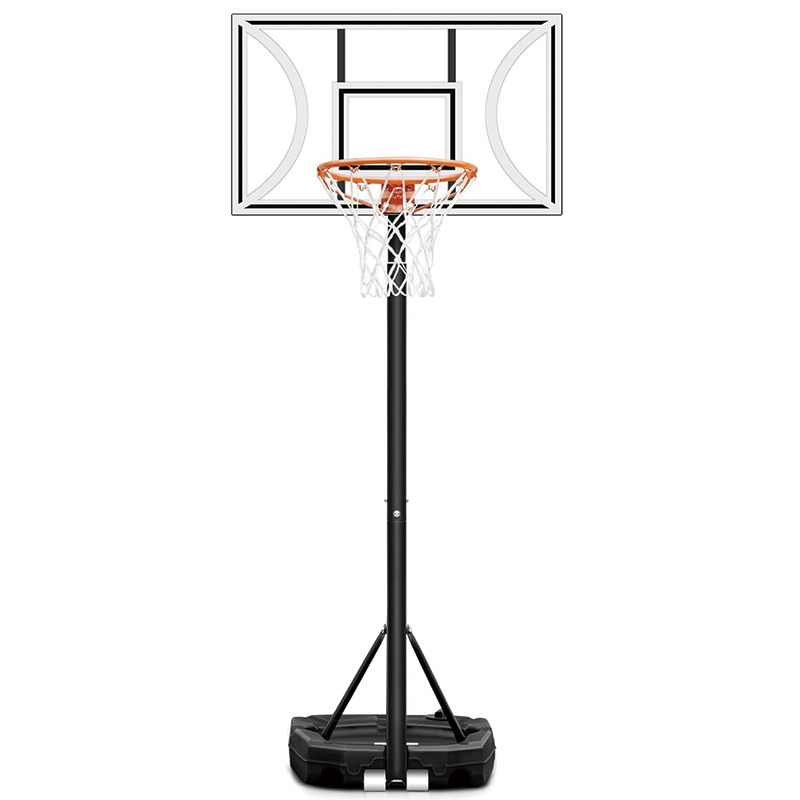 Basketball Hoop, 3 FT- 9 FT Adjustable Height Portable Backboard System, 32 in Backboard Indoor Portable Basketball Hoop for Outdoor/Indoor