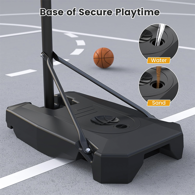 Basketball Hoop, 8.5ft Height Adjustable Portable Hoops  with Backboard and Wheels, for Outdoor/Indoor, Kids/Teens/Adults