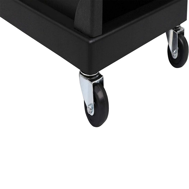 Beauty Hairdressing Cart with 6 Drawers Plastic Salon Rolling Cart for Stylist for Beauty Hairdressing Storage Cart Black