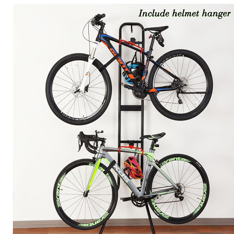 2 Bike Storage Rack Gravity Bike Rack no Drill Heavy Duty Bike Wall Hanger Holds Up to 120lb