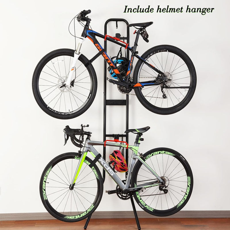 2 Bike Storage Rack Gravity Bike Rack no Drill Heavy Duty Bike Wall Hanger Holds Up to 120lb