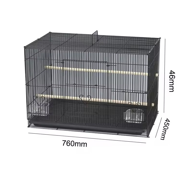 Big Size Collapsible Heavy Duty Outdoor Metal Iron Pet Birds Cage Breeding Bird Cage Wire Large Birds Cage Big Size 1pc For Sale