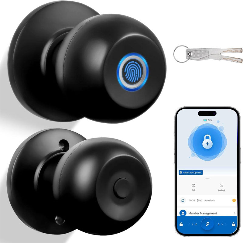Bluetooth Door Lock Smart Keyless Entry Door Lock -Biometric Door Lock Bluetooth Smart Lock
