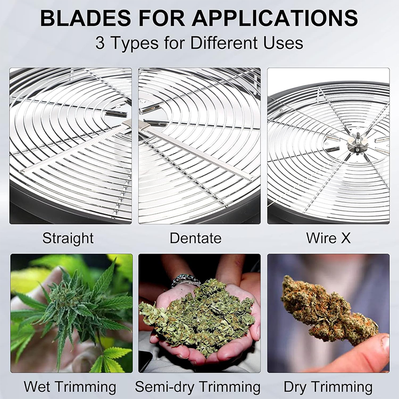 13 Inch Bud Leaf Bowl Trimmer Twist Rotary Cutting for Hydroponics Plants with Sharp Stainless Steel Blades