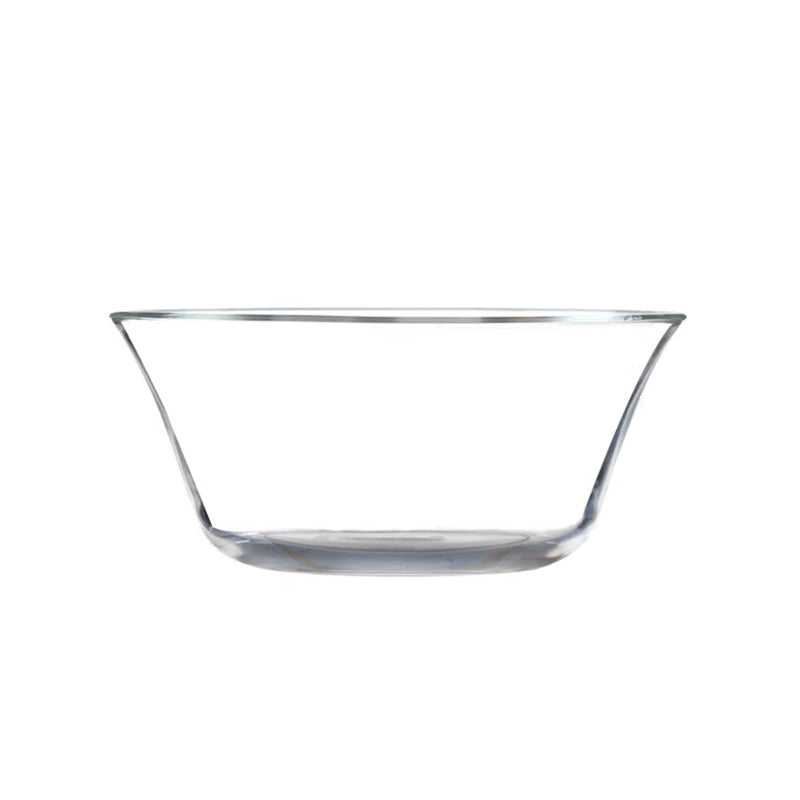 Heat-Resistant Tempered Transparent Glass Bowl Creative Household Large Salad Bowl Soup Bowl Microwave Oven Dedicated Large, Medium And Small Three-Piece Set