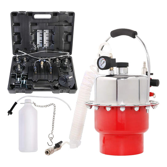 Brake Bleeder Kit Pneumatic Pressure Brake Clutch Fluid Bleeding Tool Set Air Power Pressurized Oil Change Bleeder Machine
