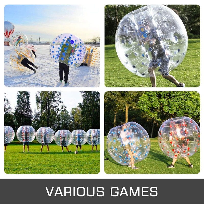 2 Pieces Inflatable Bumper Balls, 5ft/1.5m Diameter, Bubble Soccer Balls For Backyard, Park, Etc