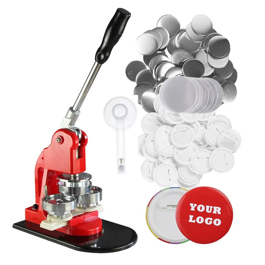 2.25 Inch(58mm)Button Maker Machine Diy Round Pin Button Maker Press Machine Kit With 1000pcs Button Parts And Badges Making Machine