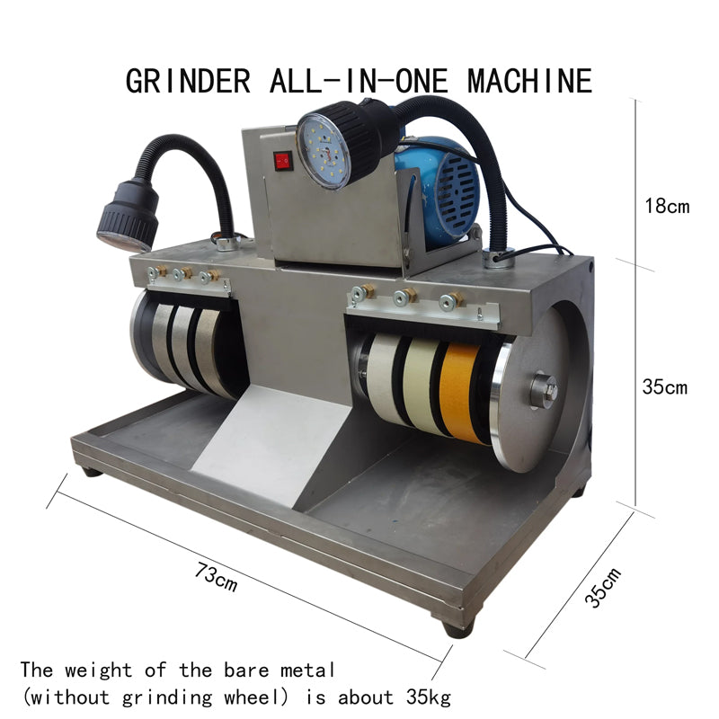 6-Inch Cabbing Machine Adjustable Speed 1800 Or 1500rpm Lapidary Rock Grinder Faceting Polisher For Gem Jade Stone