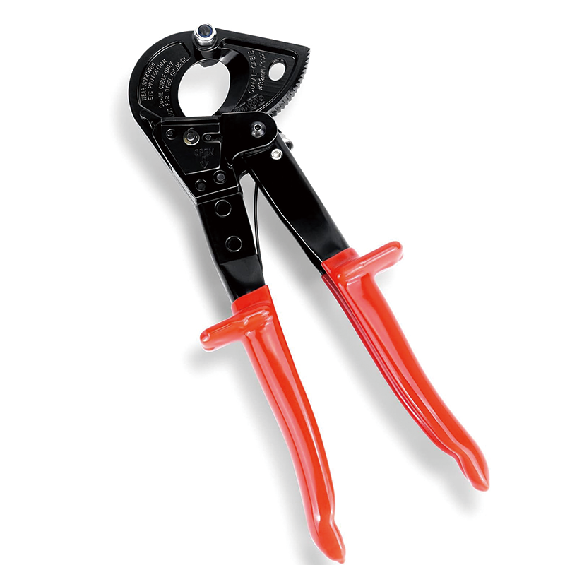 Ratcheting Cable Cutter Heavy Duty, Cutting Aluminum Copper Soft Wire up to 240 mm² /600 MCM