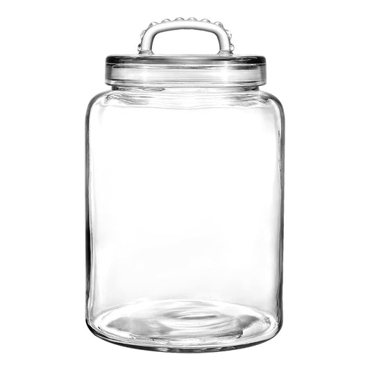 3 Gallon Glass Rice Bucket Glass Bottle Sealed Jar Kitchen Food Storage Moisture-proof Storage Jar 1 Set