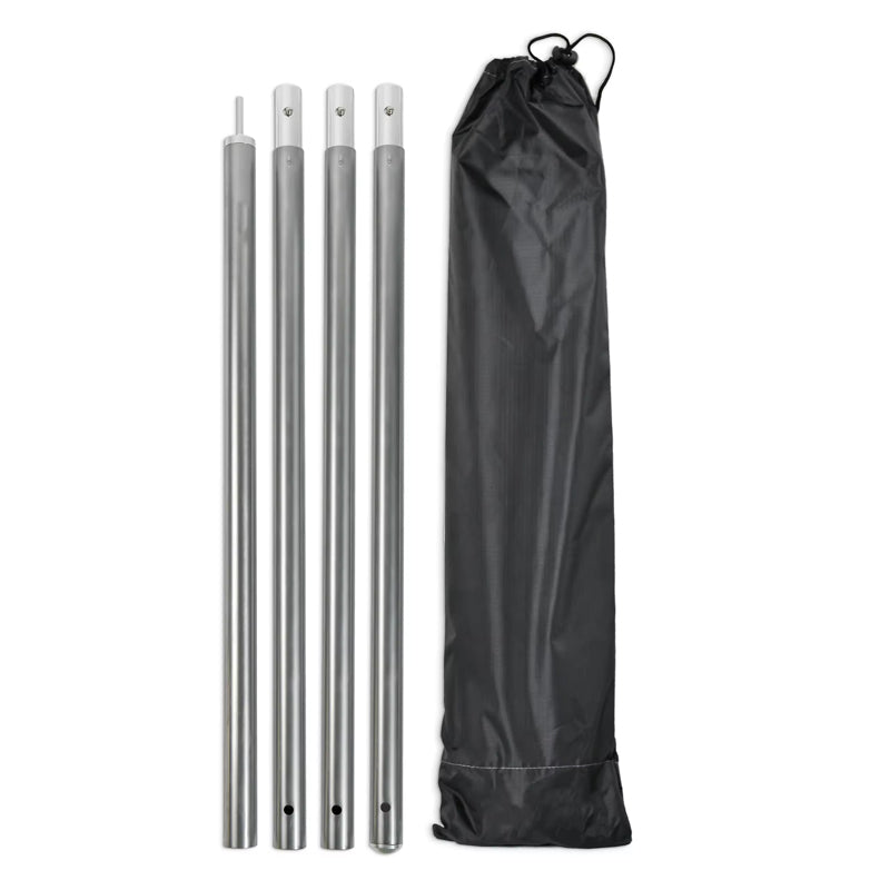 Custom Camping Tent Pole Thicken Aluminum Alloy Tent Support Rods 110" Shade Sail Post Beach Shelter Tarp Awning Pole