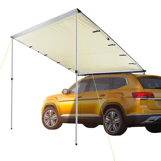Car Side Awning Roof Retractable Canopy Car Side Account External Waterproof Sunshade For Outdoor Off-Road Expansion1.6 2.5M