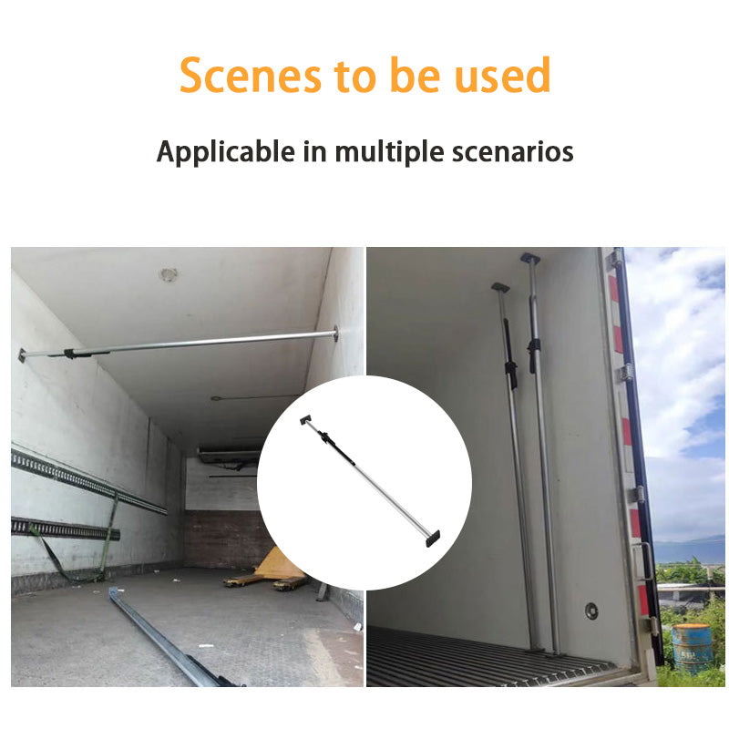 Van Support Rod, Container Anti-Slip Fixed, Refrigerated Truck Compartment Support Rod Aluminum Alloy Retractable Support Rod