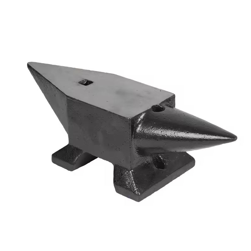 66Lbs Cast Steel Anvil Single Horn Anvil Rugged Round Horn Anvil Blacksmith Large Countertop and Stable Base