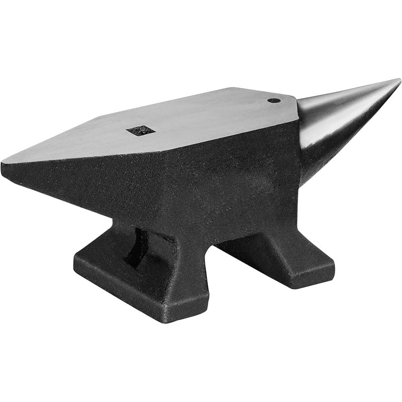 66Lbs Cast Steel Anvil Single Horn Anvil Rugged Round Horn Anvil Blacksmith Large Countertop and Stable Base