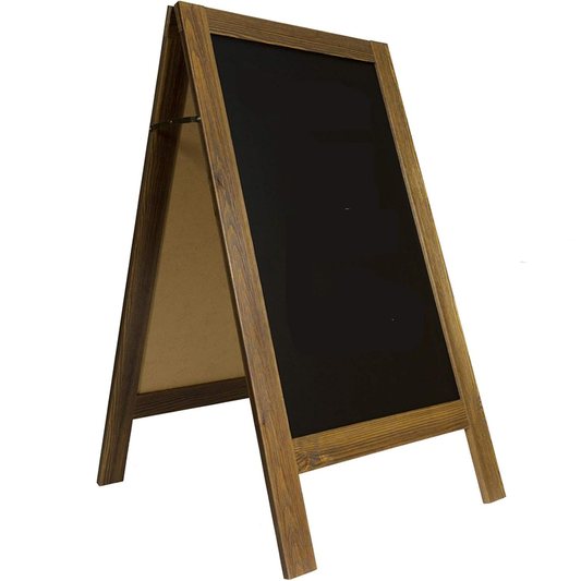 Chalkboard Sign Large Sturdy Handcrafted 40" x 20" Wooden A-Frame Chalkboard Display