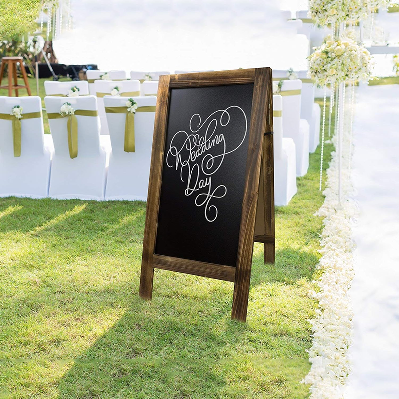 Chalkboard Sign Large Sturdy Handcrafted 40" x 20" Wooden A-Frame Chalkboard Display