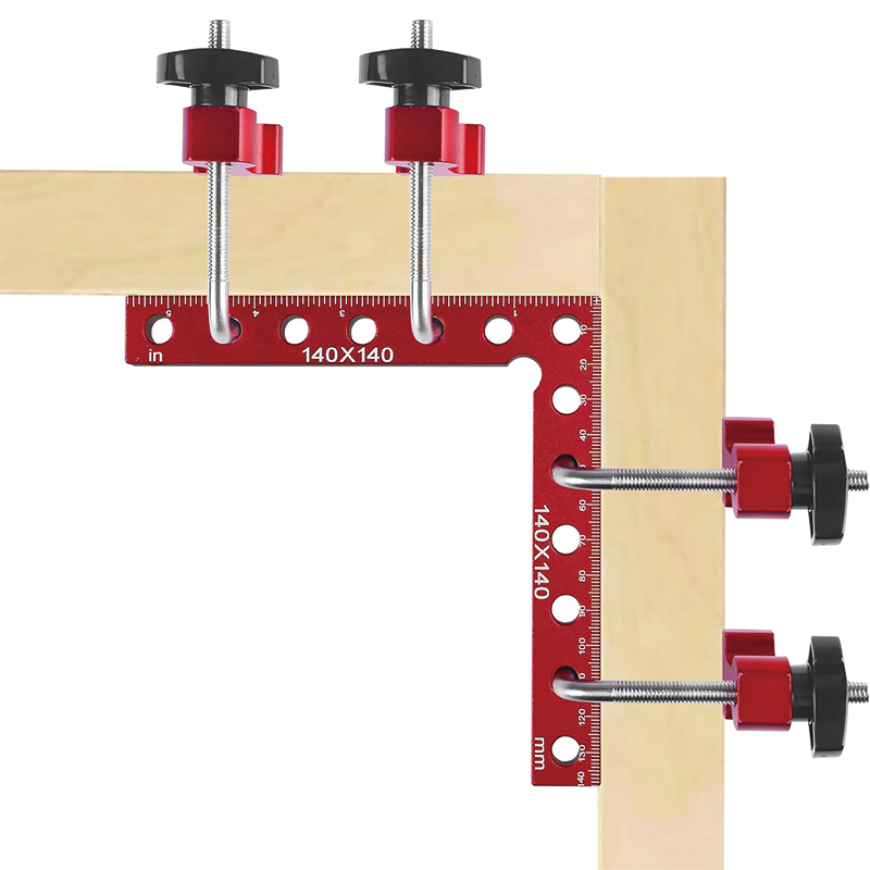 90 Degree Corner Clamps for Woodworking ,  5.5" x 5.5"(14 x 14cm) Aluminum Alloy Right Angle square Tool  (2 Pack)